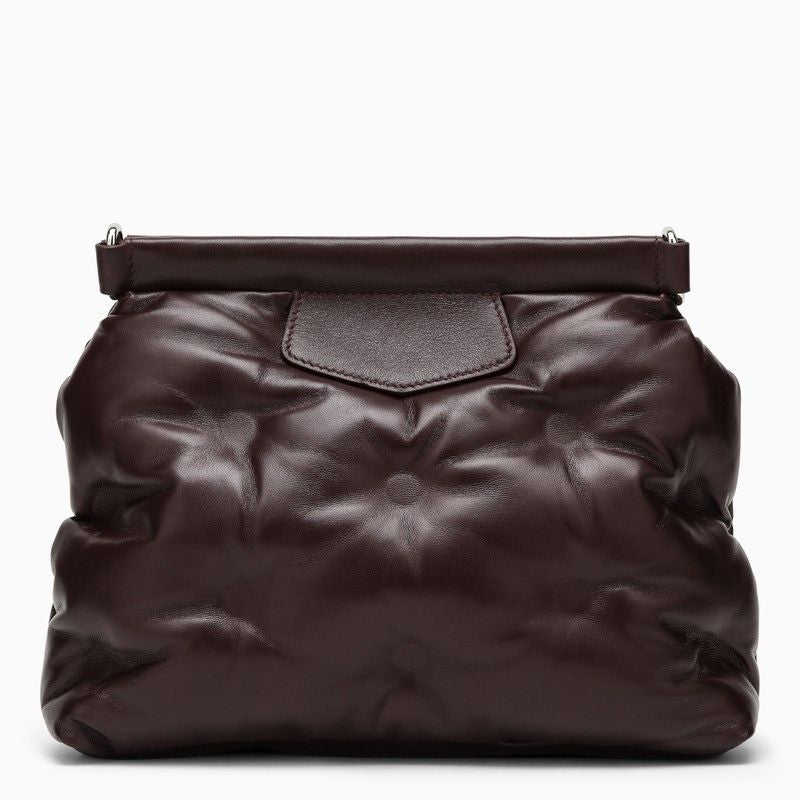 Quilted Leather Bordeaux Handbag - SS24 Collection