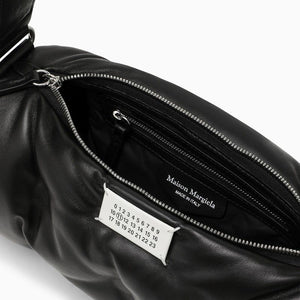 MAISON MARGIELA Mini Black Leather Glam Slam Pillow Handbag