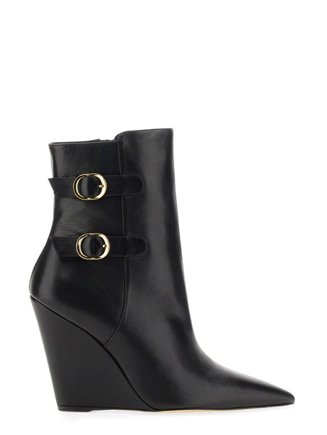 STUART WEITZMAN Chic Wedge Boot with 10cm Heel