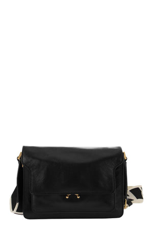 Tumbled Leather Medium Shoulder Handbag for Women - FW23 Collection