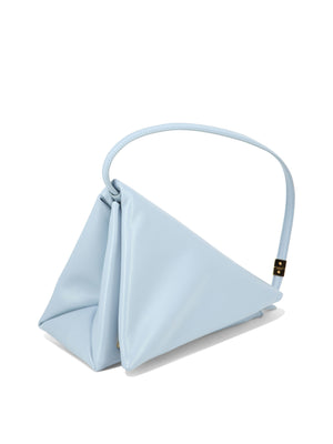 MARNI Light Blue Leather Shoulder Handbag for Women