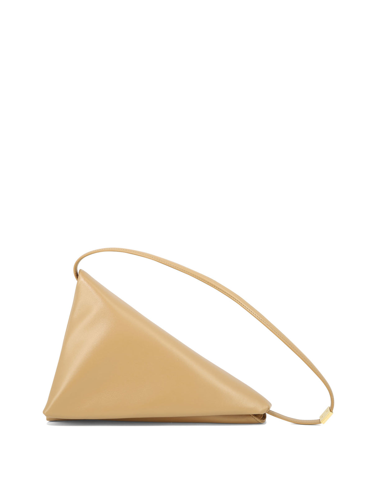 Beige Leather Shoulder Bag - SS24 Collection