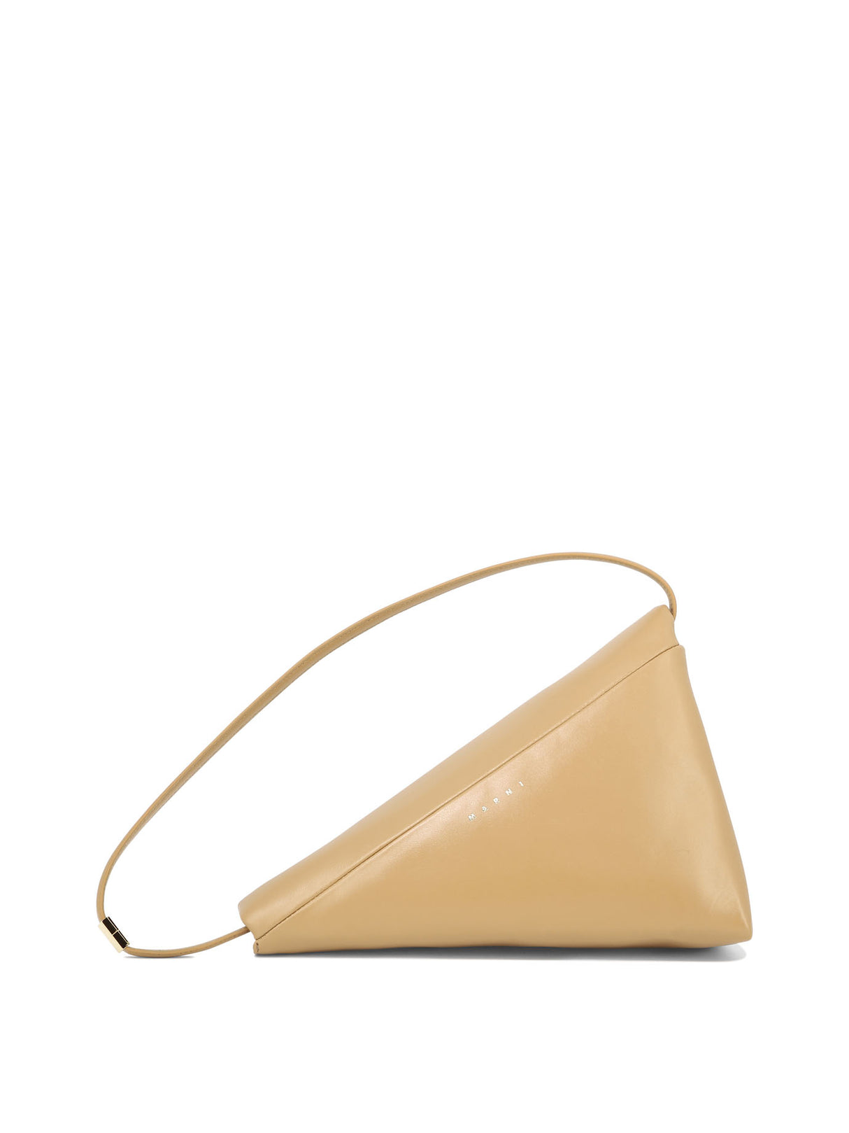 Beige Leather Shoulder Bag - SS24 Collection