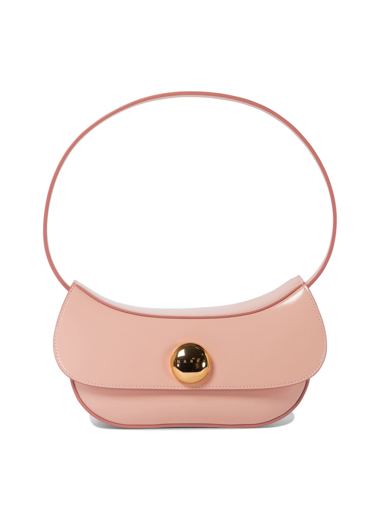 MARNI Butterfly Small Pink Leather Hobo Bag