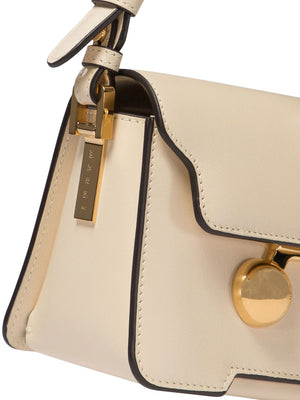 MARNI Trunkaroo Mini White Leather Shoulder Bag