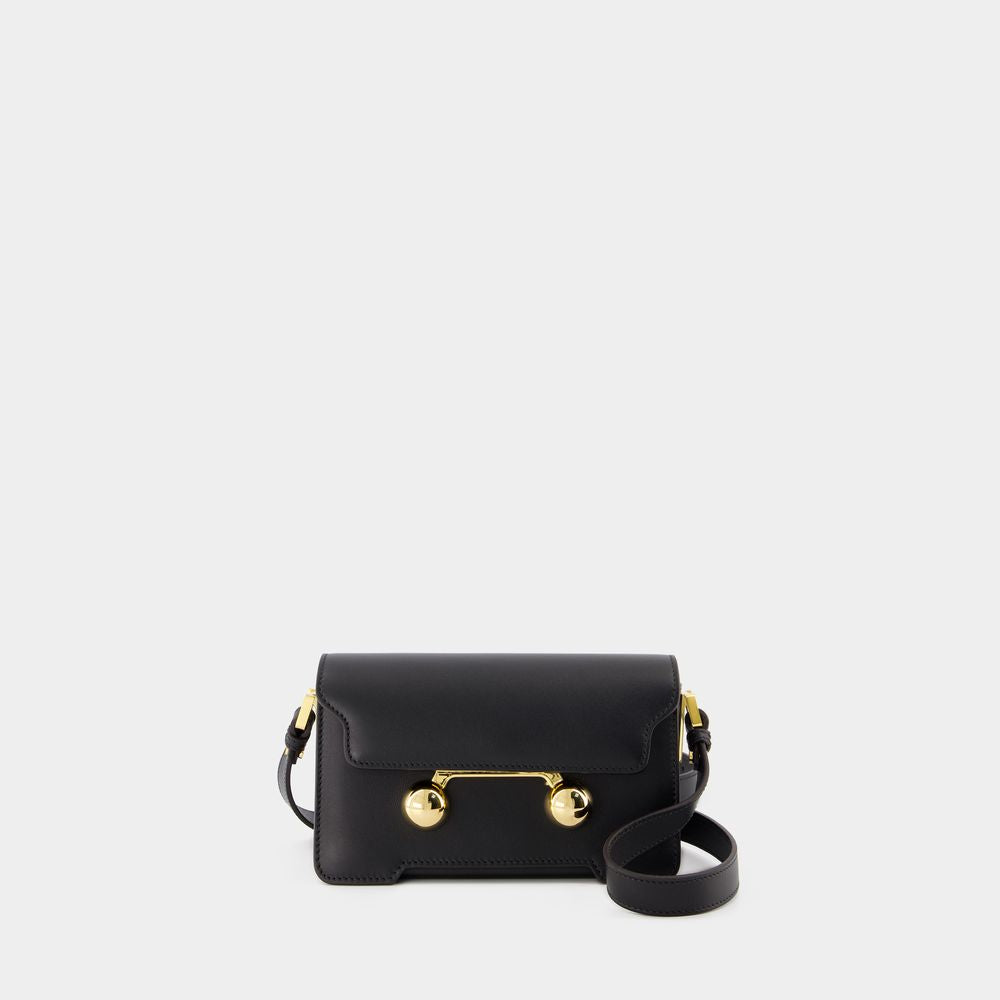 MARNI Elegant Mini Black Shoulder Bag