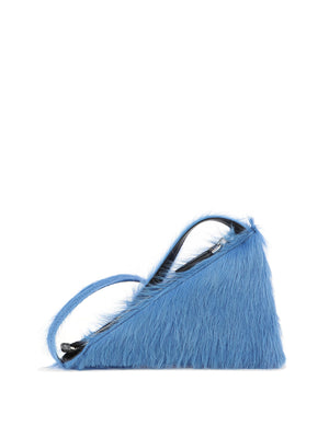 MARNI Men's Light Blue Leather Crossbody Bag for SS24