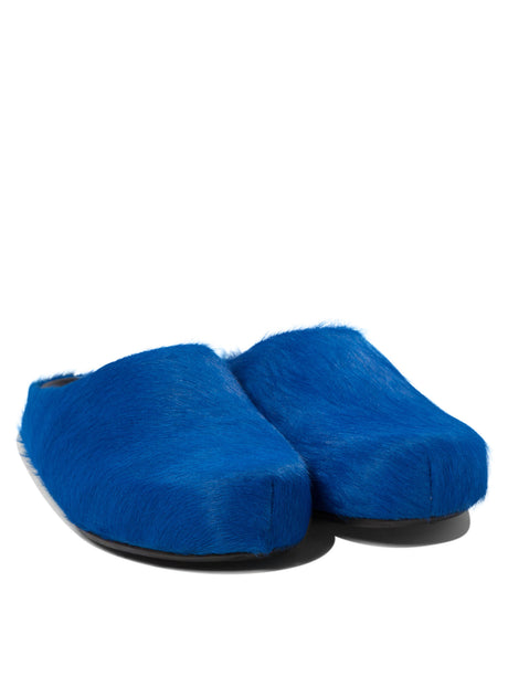 MARNI Luxury Leather Barefoot Slippers