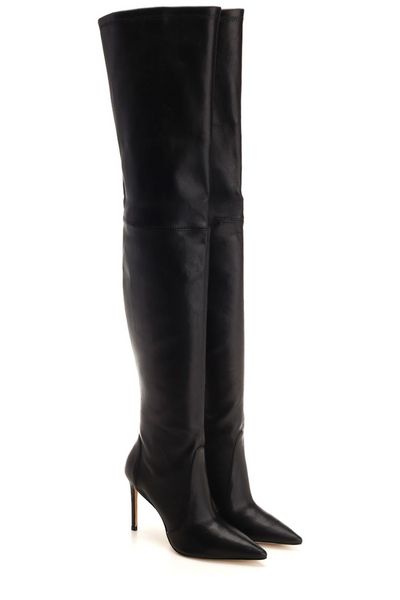 STUART WEITZMAN Women's Black Nappa Leather Boots - FW23 Collection