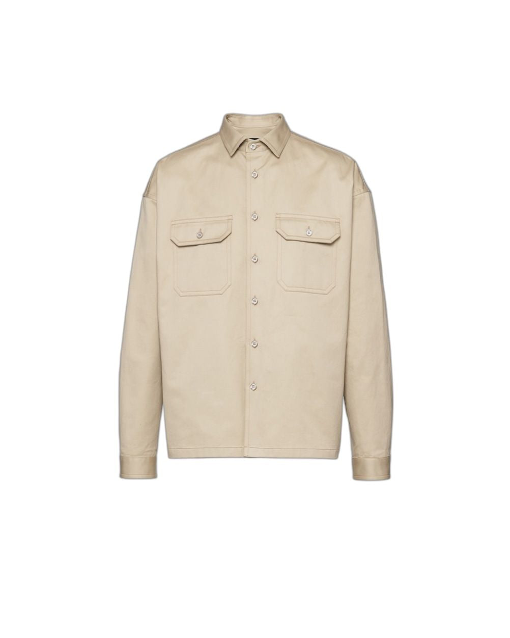 PRADA Beige Chino Shirt for Men - SS24 Collection