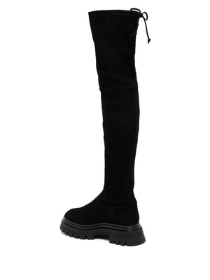 Stunning Black Suede Knee-High Boots for Women