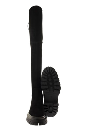 Stunning Black Suede Knee-High Boots for Women