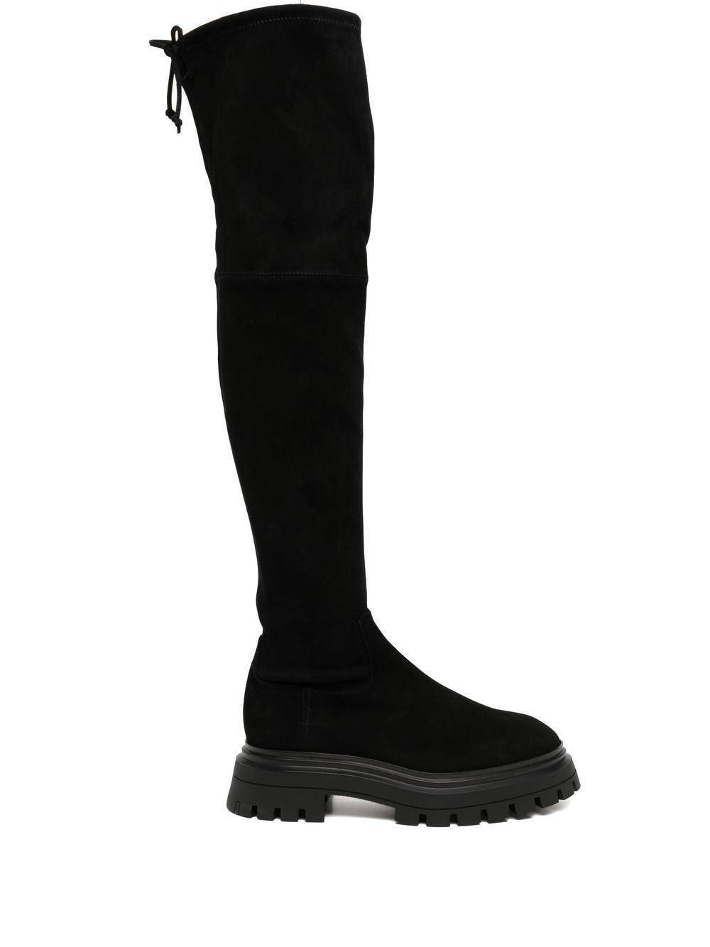 STUART WEITZMAN Stunning Black Suede Knee-High Boots for Women