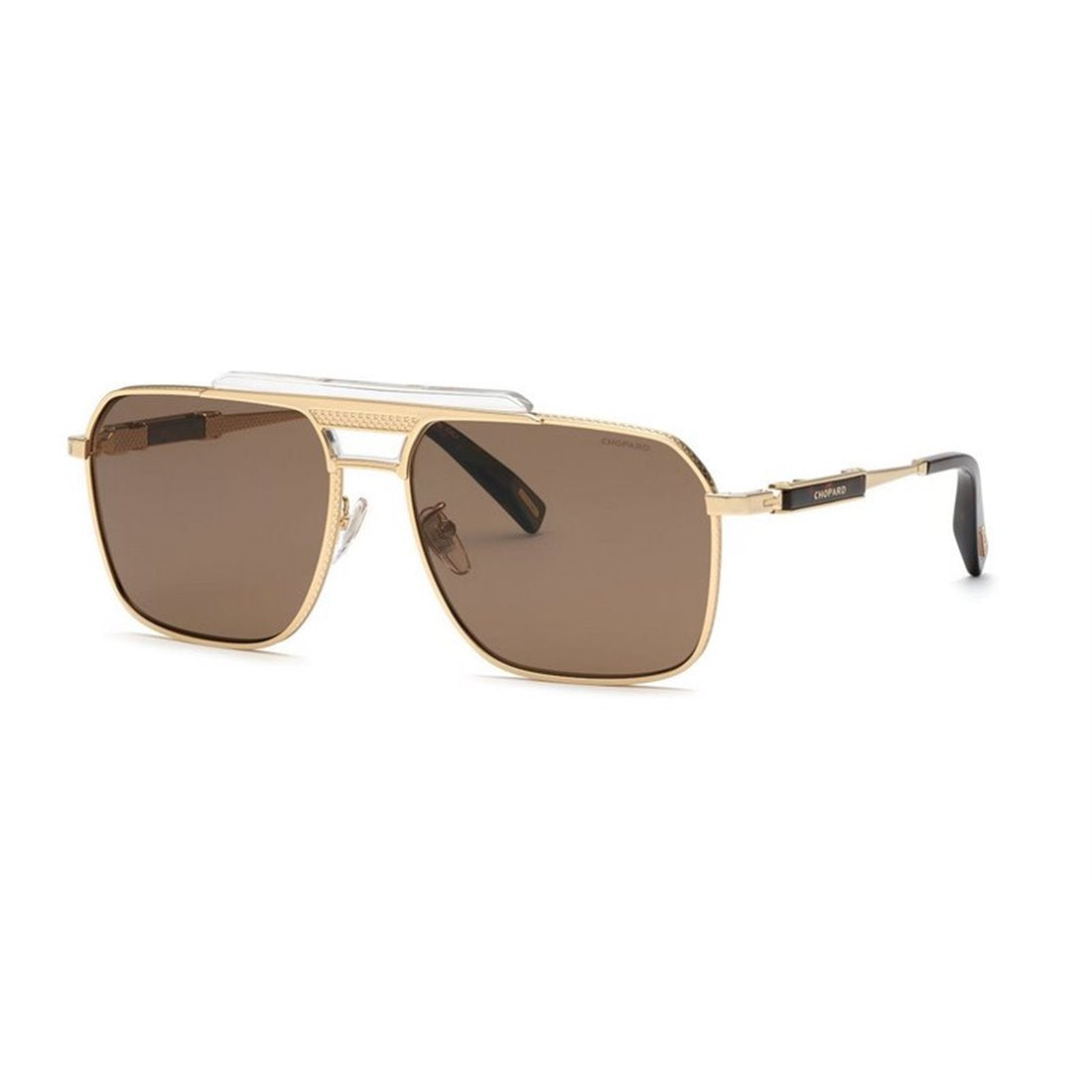 CHOPARD Sleek Shiny Gun Frame Sunglasses for Men