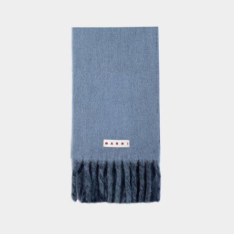 MARNI Unisex Blue Mini Scarf for All Seasons