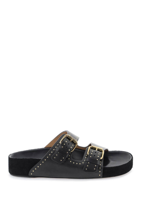 ISABEL MARANT Studded Leather Slide Sandals for Women