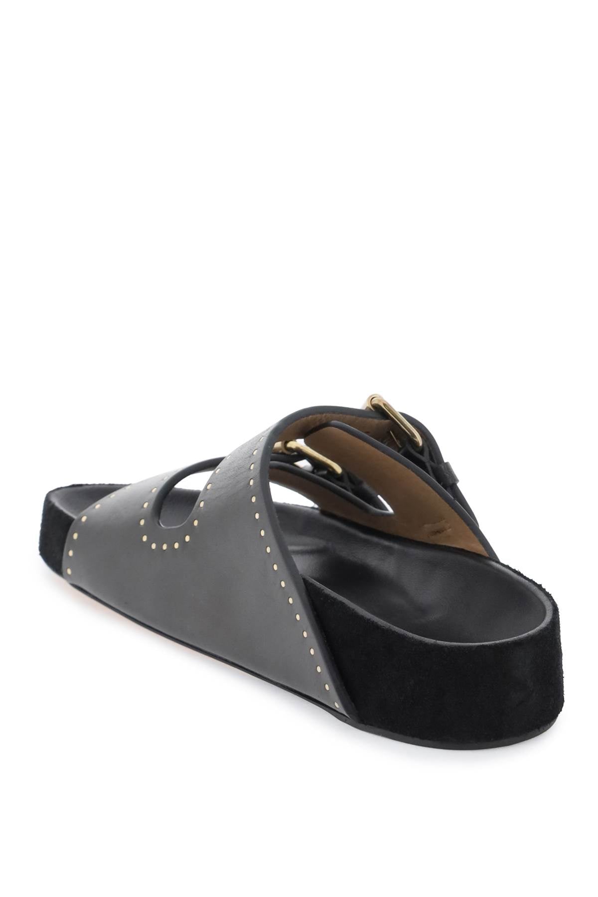 ISABEL MARANT Studded Leather Slide Sandals for Women