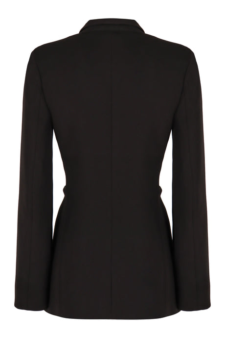 MAX MARA Elegant Bow Tie Front Blazer