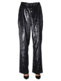 BALMAIN Chic Wide-Leg Velvet Lurex Pants