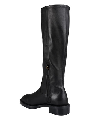 Giày Boot Da Nữ Đen FW23