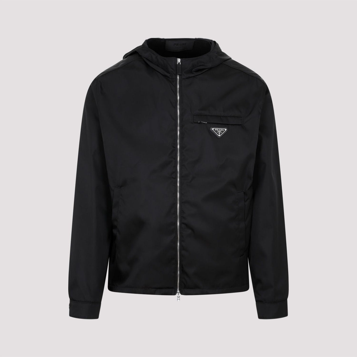 PRADA Black Polyamide Men's Jacket for FW24