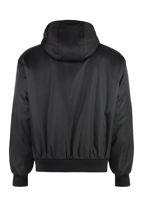 PRADA Men's Reversible Bomber Jacket with Shearling Lining