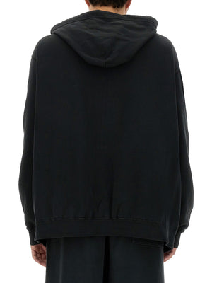 MM6 MAISON MARGIELA Charcoal Cotton Hoodie - Size L