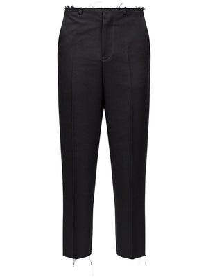 MM6 MAISON MARGIELA Raw Cut Tailored Trousers for Men - Fall/Winter 2024