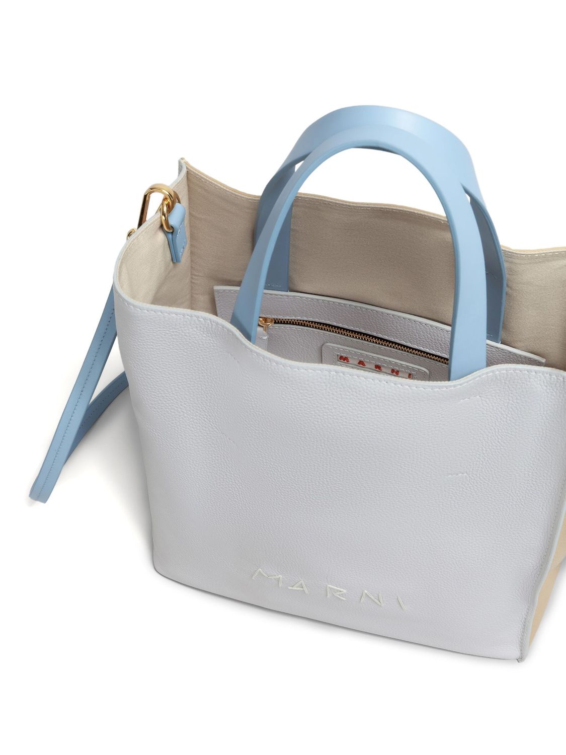 MARNI Mini Museo Soft Shopper - Vibrant Blue