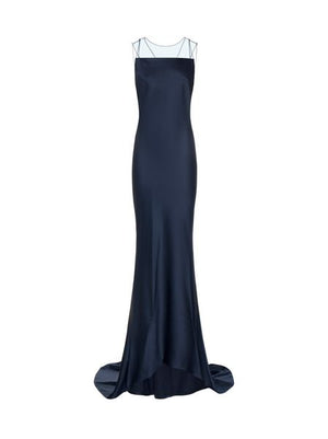 Đầm lụa hai mảnh xanh đẹp cho nữ | Bộ sưu tập FW23