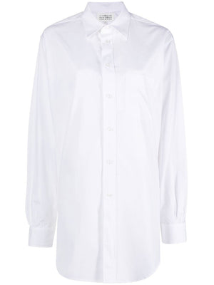 MAISON MARGIELA Classic White Button-Up Shirt for Women