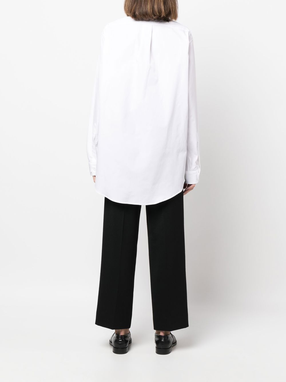 MAISON MARGIELA Optical White Cotton Poplin Shirt for Women