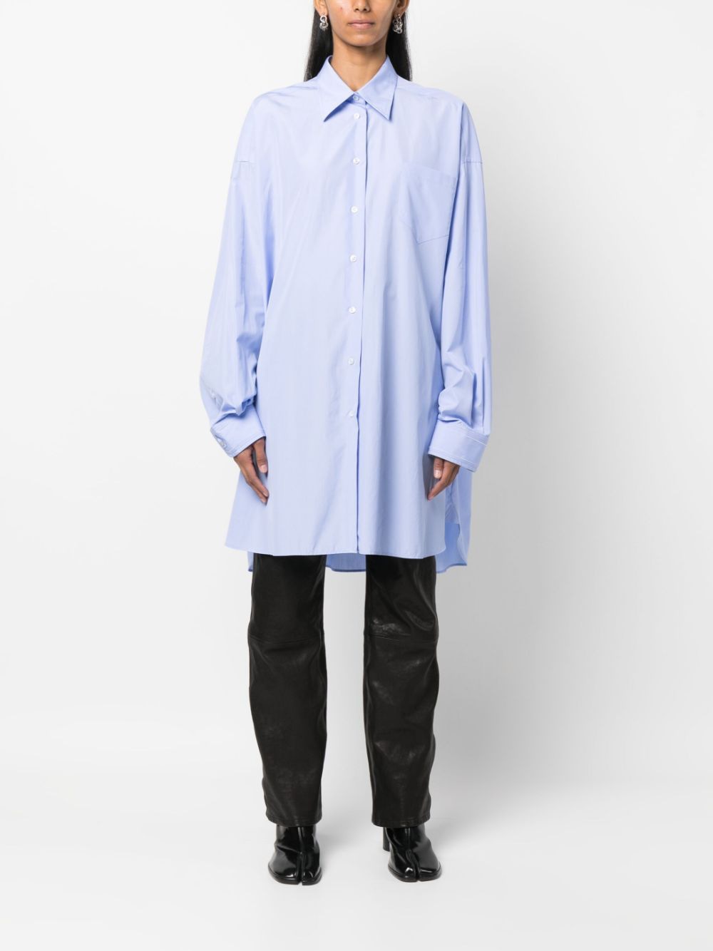 MAISON MARGIELA Longline Poplin Shirt for Women