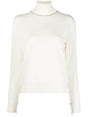 MAISON MARGIELA White Turtle Neck Knitwear for Women in 23FW Collection