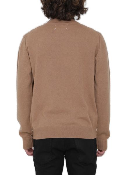 สเวตเตอร์คอเต่าไหม cashmere สำหรับผู้ชาย - FW23 สี camel