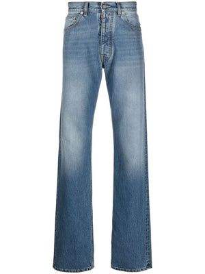 MAISON MARGIELA Straight-Leg Denim Jeans with Four-Stitch Detail