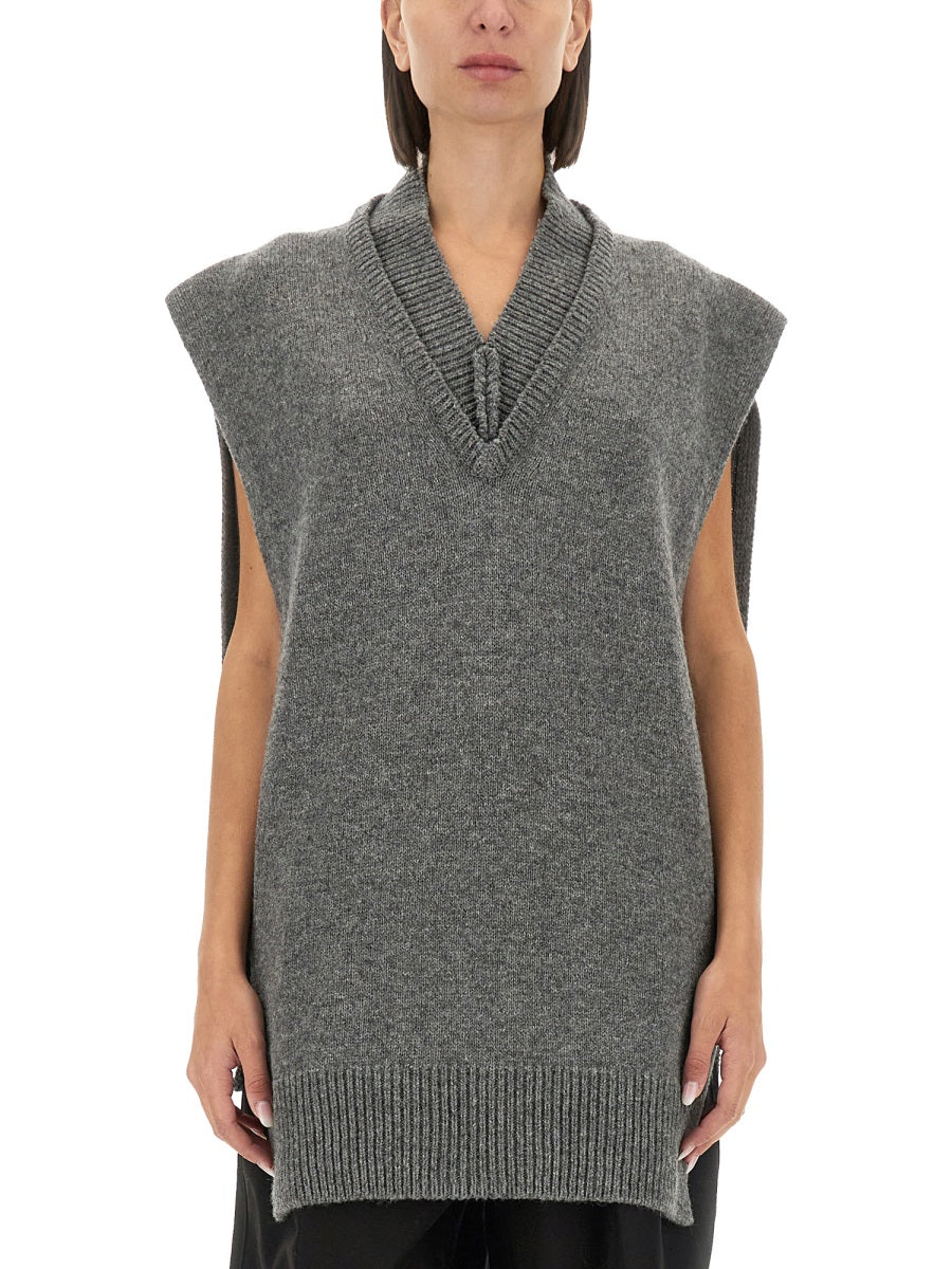 MAISON MARGIELA Layered Knit Vest for Women - Size S