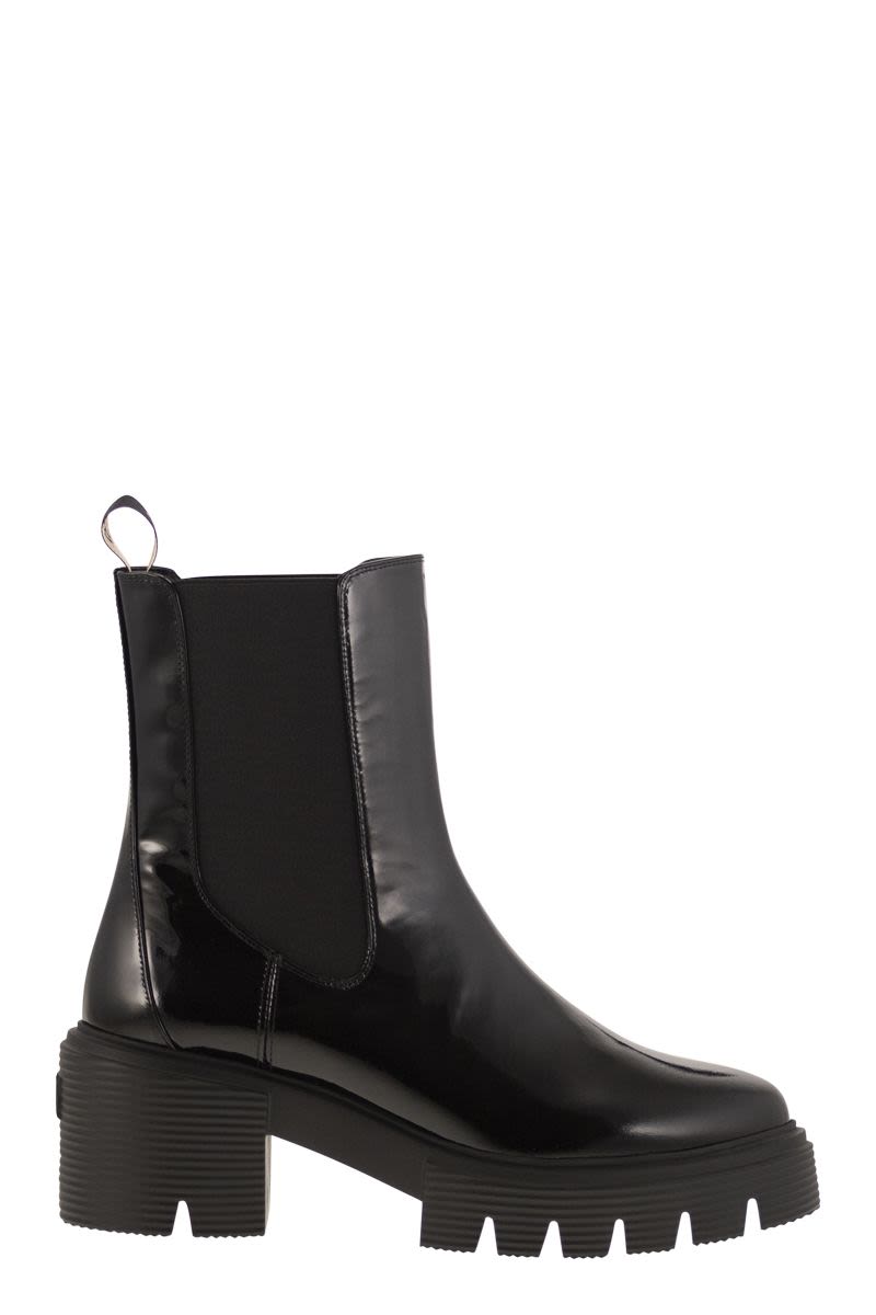 STUART WEITZMAN Urban Chic Chelsea Ankle Boot with Midsole - 60mm Block Heel