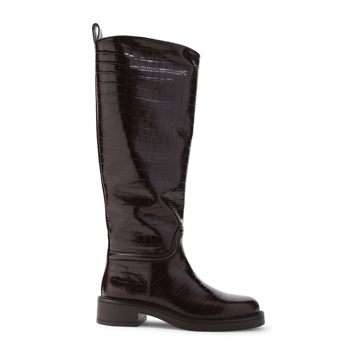 STUART WEITZMAN Celia Leather Riding Boots - 4cm Heel Height