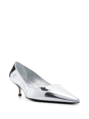 STUART WEITZMAN Chic Metallic Kitten Pump