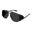 SAINT LAURENT Leon Leather Spoiler Sunglasses