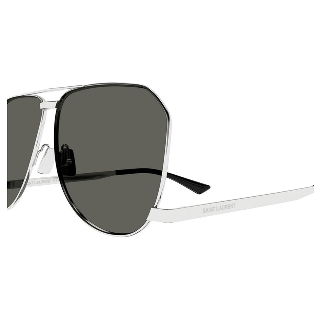 SAINT LAURENT Sleek Silver Metal Sunglasses