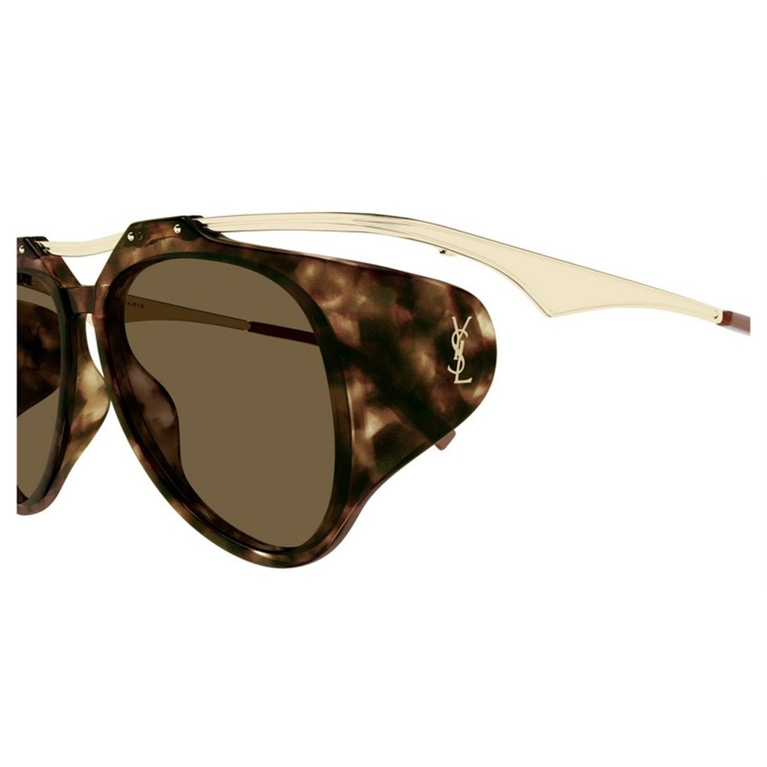 SAINT LAURENT Amelia Havana Sunglasses for Women