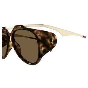 SAINT LAURENT Amelia Havana Sunglasses for Women