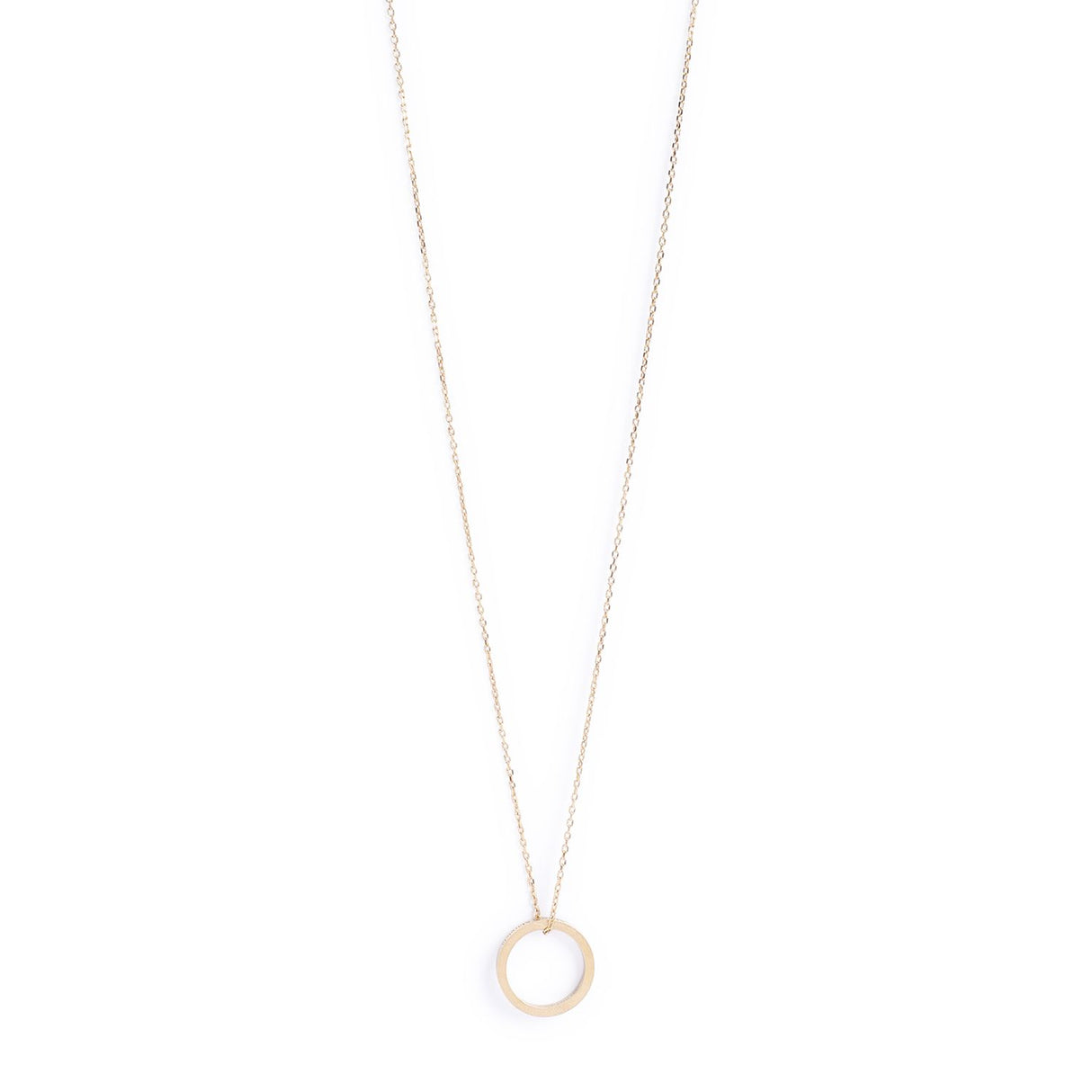 MAISON MARGIELA Silver Logo Pendant Necklace with Signature Ring Detail