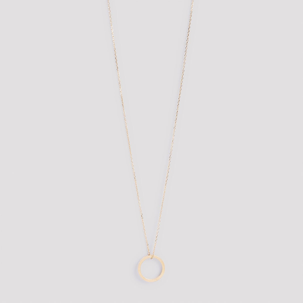 MAISON MARGIELA Silver Logo Pendant Necklace with Signature Ring Detail