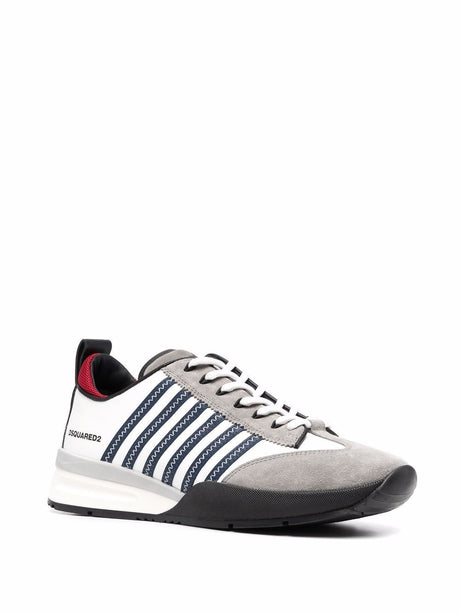 DSQUARED2 Monochrome Low-Top Sneakers for Men