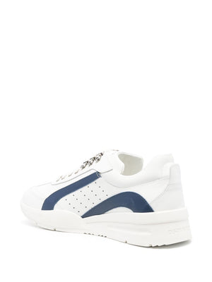 DSQUARED2 Men's White and Blue Sneakers for SS23 Season