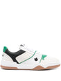 DSQUARED2 Urban Low-Top Leather Sneaker for Men - White, Black, and Green