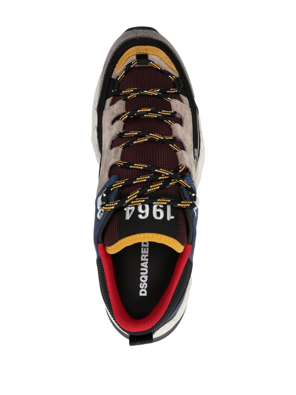 DSQUARED2 Luxe Colour Block Leather Sneakers for Men - FW23